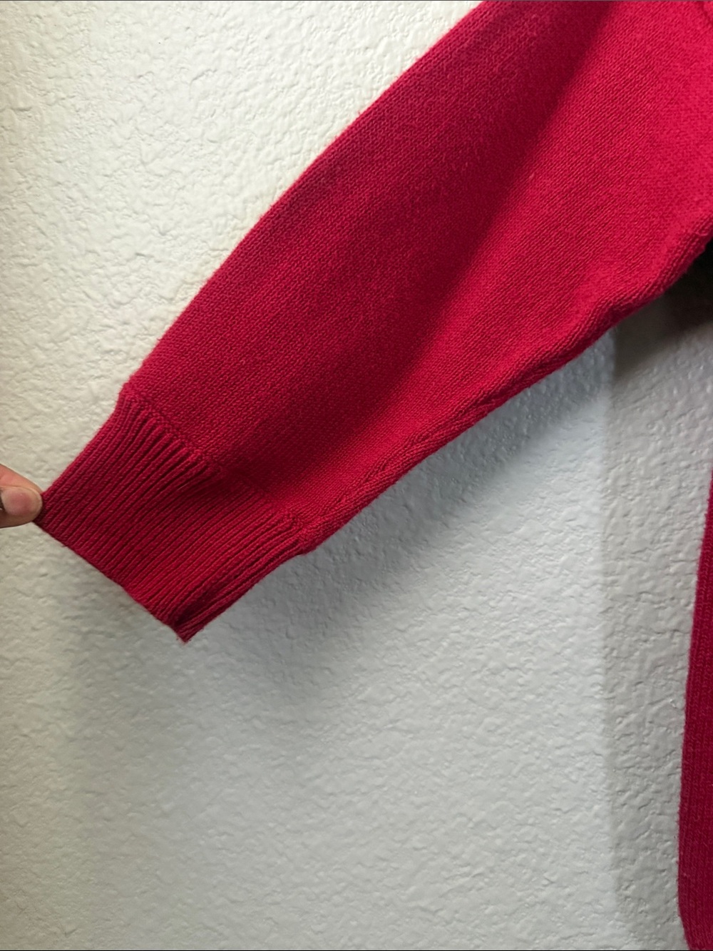 GAP Red Y2K Casual Women's Lightweight Crewneck Sweater with Shoulder Zip - Picture 4 of 6